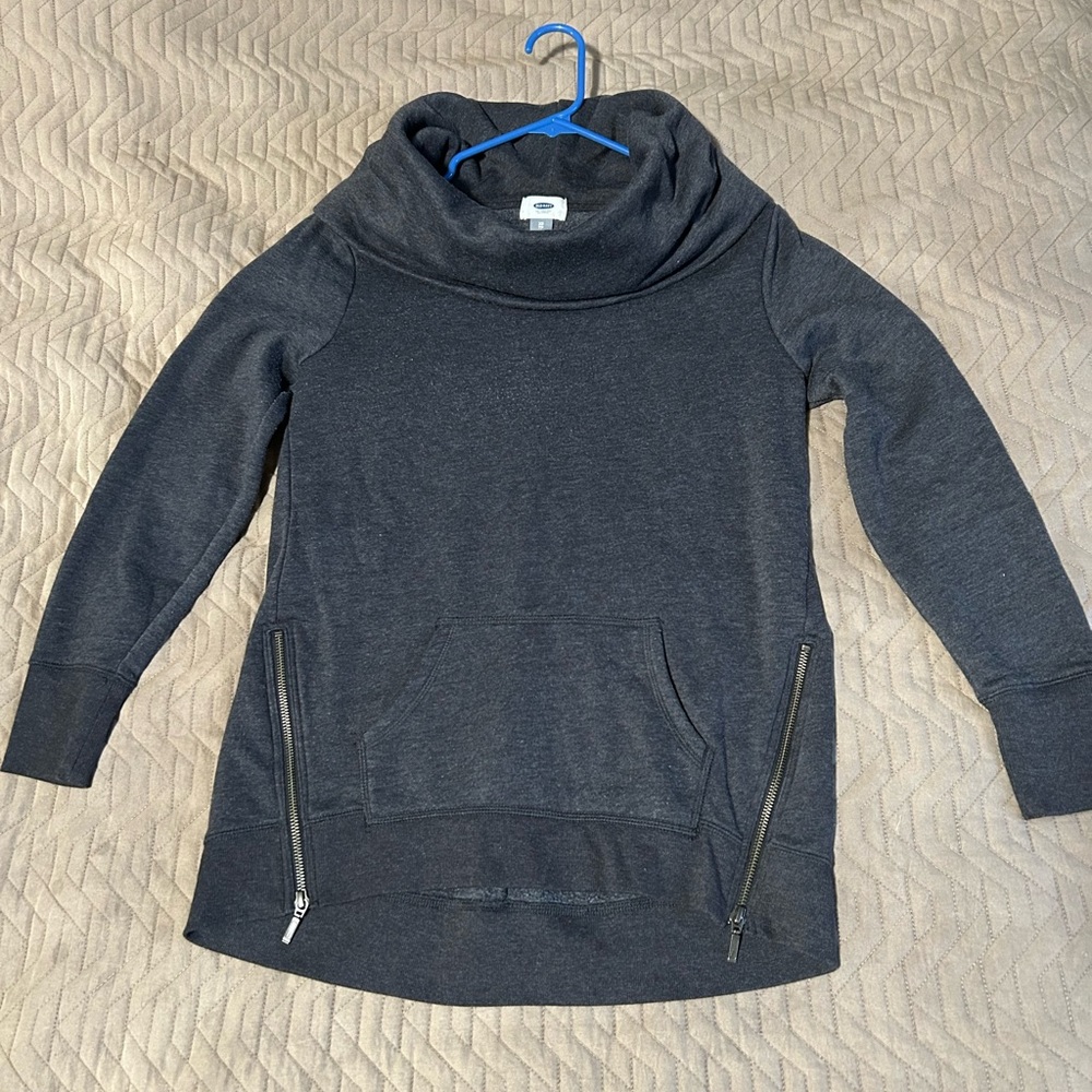 Old Navy Dark Gray Cowl Neck Sweater